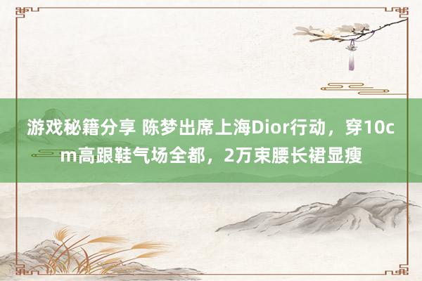 游戏秘籍分享 陈梦出席上海Dior行动，穿10cm高跟鞋气场全都，2万束腰长裙显瘦