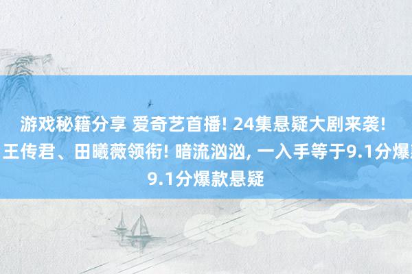 游戏秘籍分享 爱奇艺首播! 24集悬疑大剧来袭! 王骁、王传君、田曦薇领衔! 暗流汹汹, 一入手等于9.1分爆款悬疑