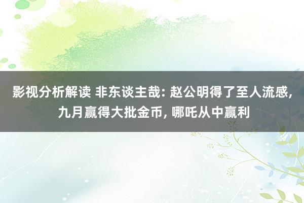 影视分析解读 非东谈主哉: 赵公明得了至人流感, 九月赢得大批金币, 哪吒从中赢利